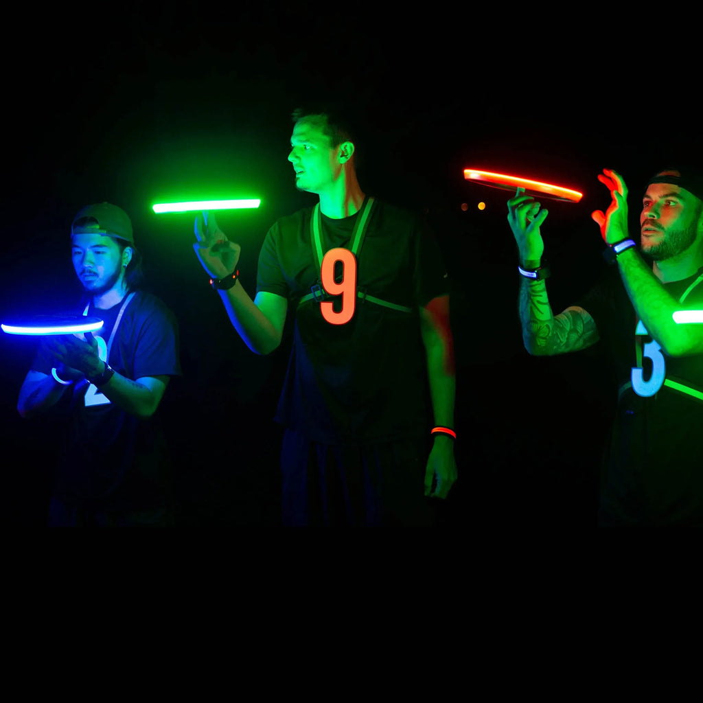TOSY Flying Disc - 108 RGB Multicolor or 36 Monocolor LEDs, Super Bright, Smart Modes, Cool Valentine Easter Gift, Camping Toy for Kid/Teen/Adult, Auto Light Up, Rechargeable, Waterproof, 175g - Unique Gift Market