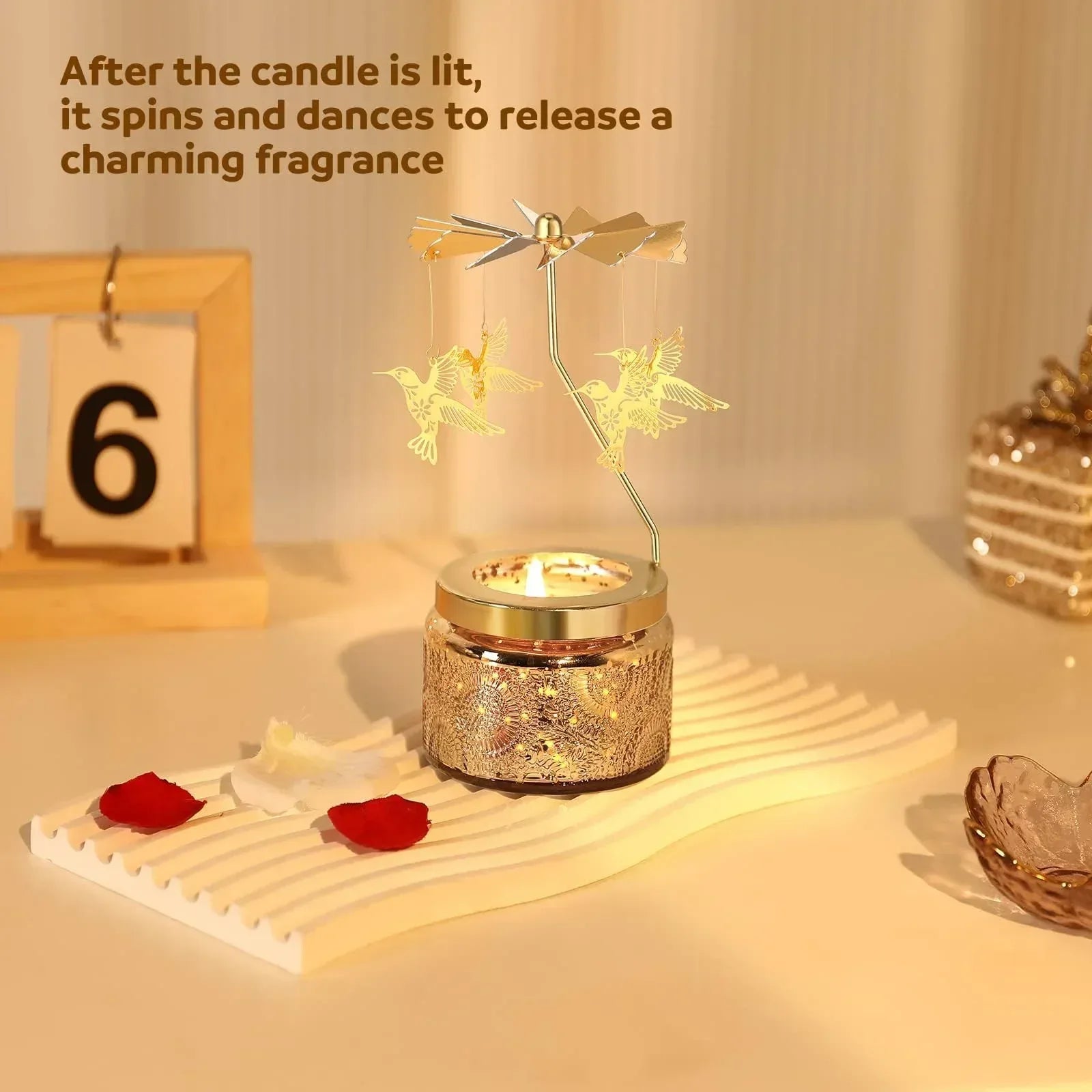 Unique Birthday Gift for Women, Rotating Scented Candles for Mom, Funny Birthday Gift for Grandma Wife Daughter, Ideal Choice for Valentines, Anniversary - Unique Gift Market