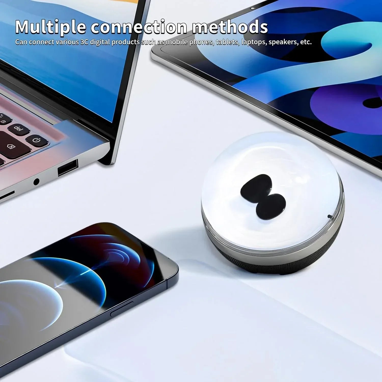 Liquid Motion Sound Visualizer Lamp, Compound-Venom Ferrofluid Desk Lamp, Dancing Ferrofluid with Music Rhythm, Desktop Decor with Back Light, Liquid Motion Lamp(Does Not Make Sound) - Unique Gift Market