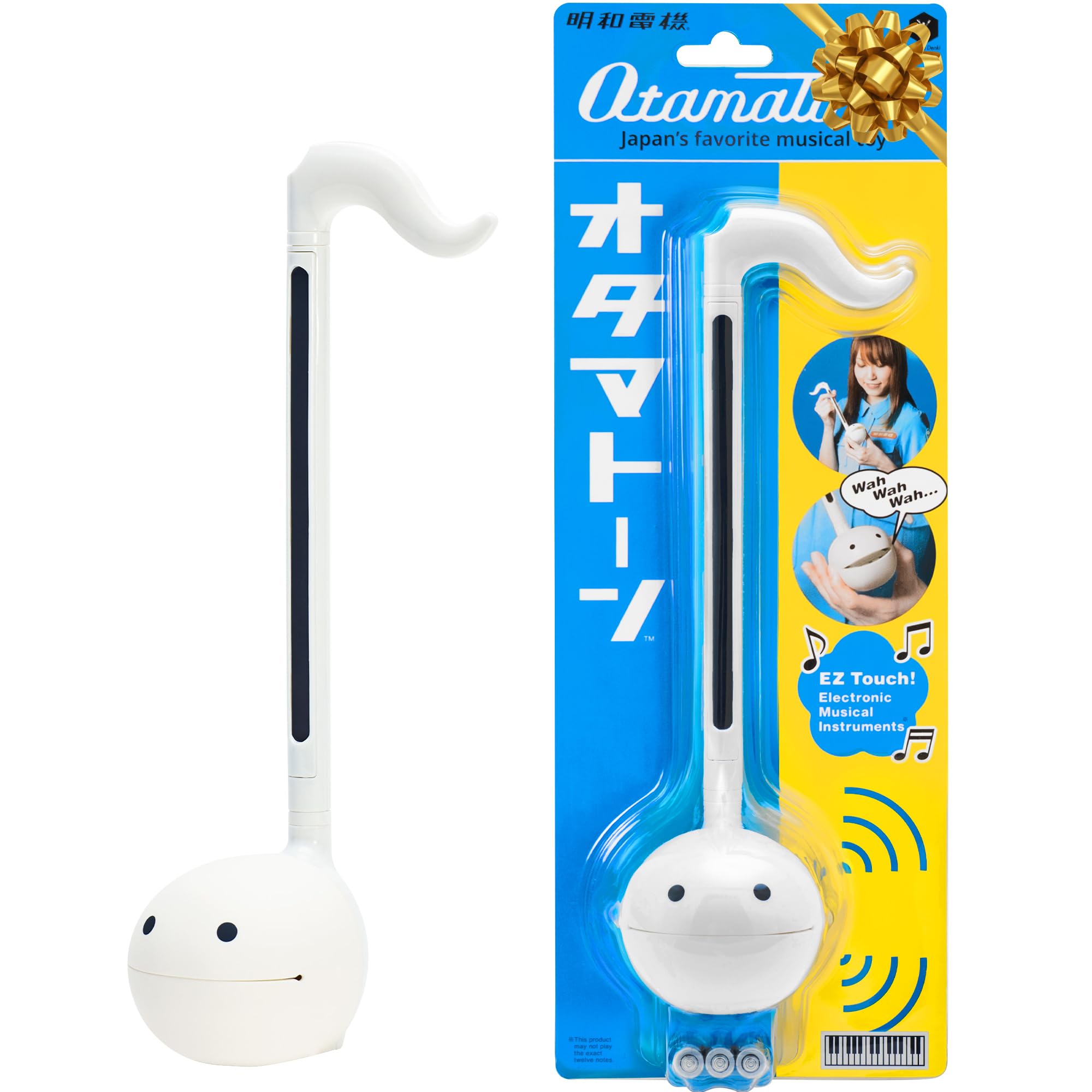 Otamatone Japanese Electronic Musical Instrument Portable Music Synthesizer from Japan by Maywa Denki Studio Award Winning, Educational Fun Gift for Children, Teens & Adults - Black