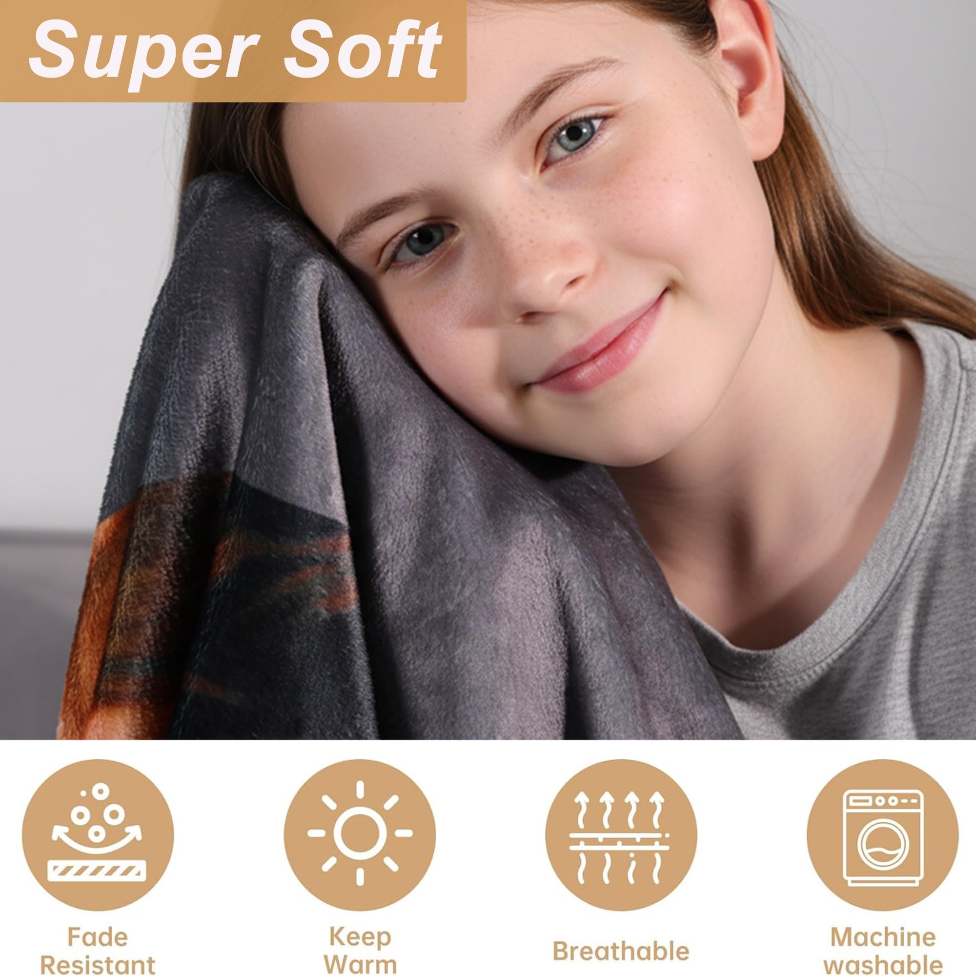 DayOfShe Ships Next Day, Personalized Photo Blankets for Girlfriend Gifts Mom Gifts, Custom Wife Blankets with Picture Flannel Throw Blanket for Boyfriend Couples Gifts