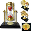 GUAAFA My Love Brass Sandtimer ClockCompass | Romantic Gift for Men Women, Husband Wife, Boyfriend Girlfriend - Engraved Quote - Unique Gift Market