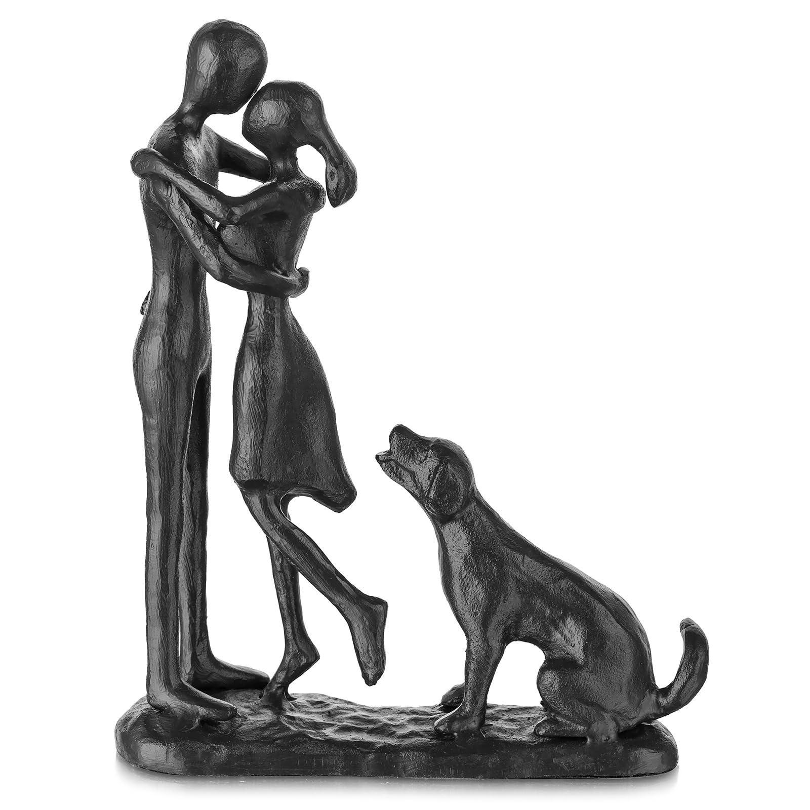 Sziqiqi Anniversary Wedding Gifts for Couple: 6th Anniversary Iron Gifts for Him Her Women Couples - 6 Year Wedding Gift for Christmas Valentines Birthday - Couple Dancing Figurines - Unique Gift Market