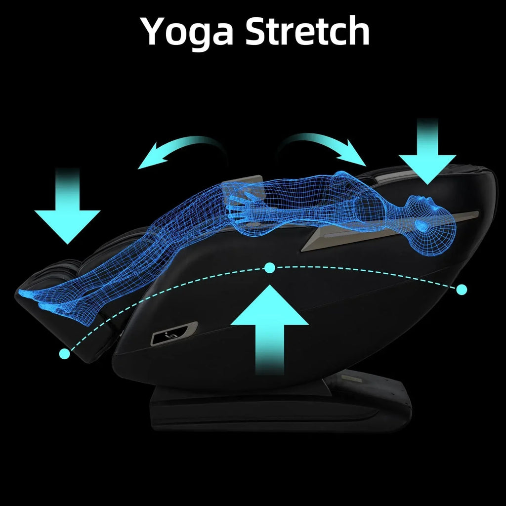 MYTHIA MD906 2026 Massage Chair - Full Body Zero Gravity Recliner with 3D Massage, Heat Therapy, Air Pressure & Foot Roller, Bluetooth & USB Charging Port for Home & Office Use (Beige) - Unique Gift Market