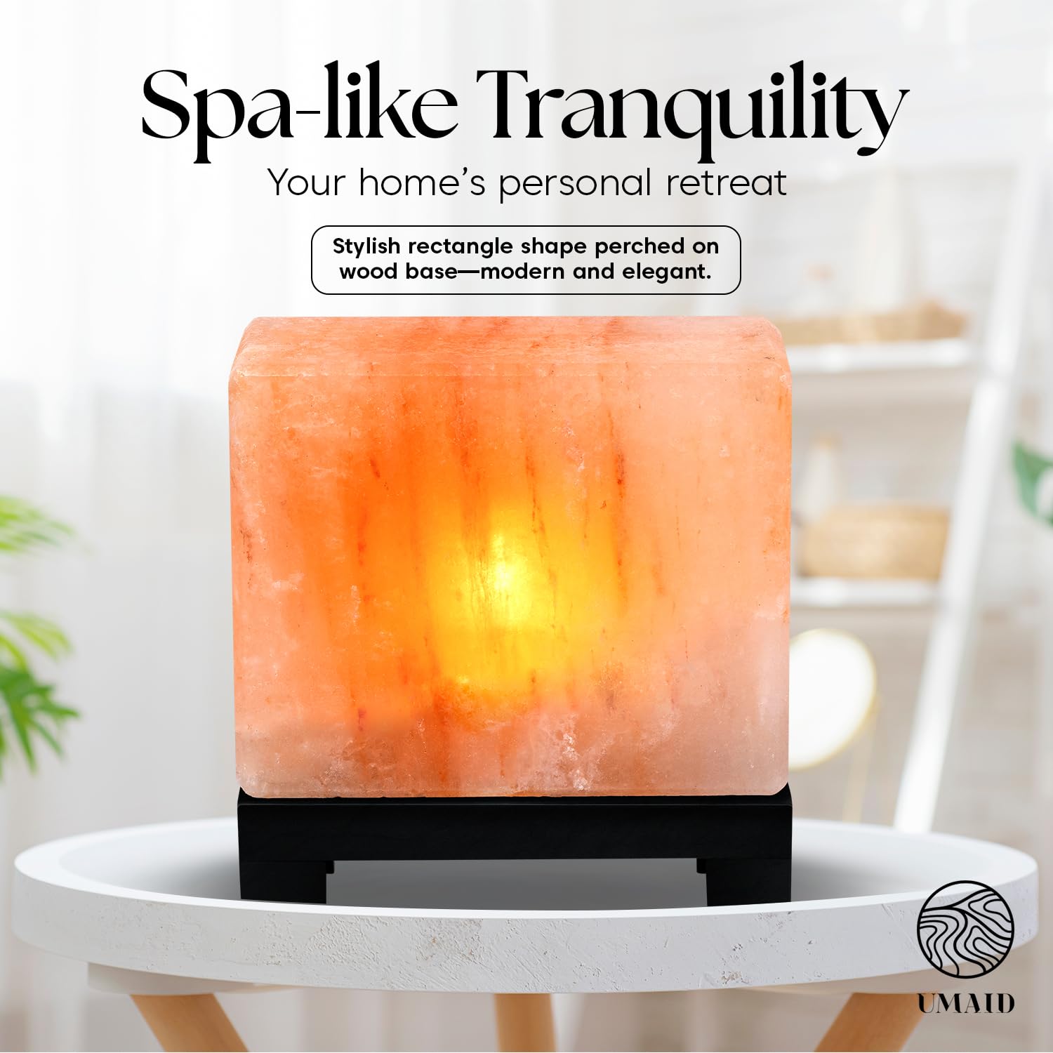 UMAID Himalayan Salt Lamp Bowl with 6 Massage Balls – Dimmable Natural Pink Rock Salt Lamp for Relaxation, Meditation,Yoga, Spa, Office, Bedroom, Wellness, Home Decor, and Unique Gift