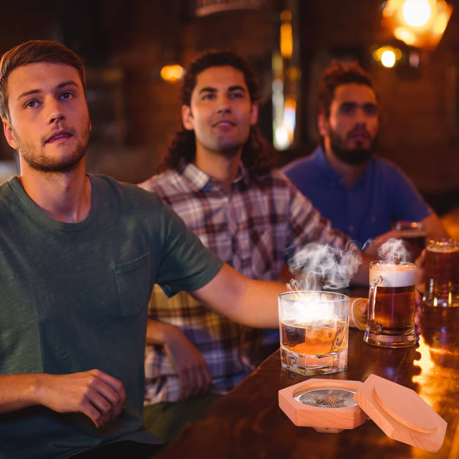 Bourbon Whiskey Gifts for Men Dad - Cocktail Smoker Kit with Torch, Birthday Anniversary Unique Gifts for Dad Boyfriend Husband Grandpa, Smoked Bourbon Kit, Mens Gifts Ideas