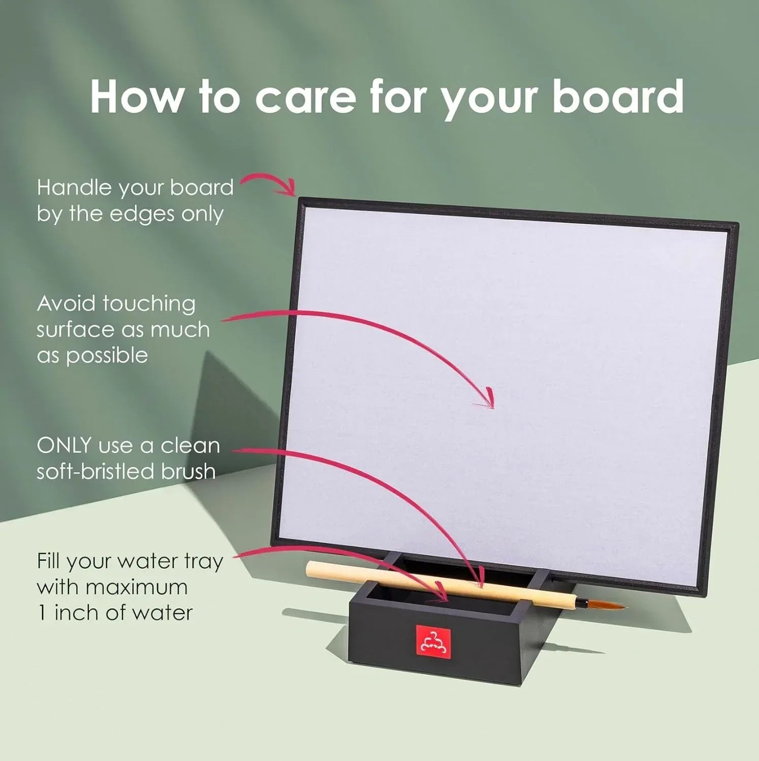 Buddha Board – The Original Water Painting Board for Mindfulness & Creativity – Unique Gift for Artists, Adults & Kids – Mess-Free Zen Art Supplies - Unique Gift Market