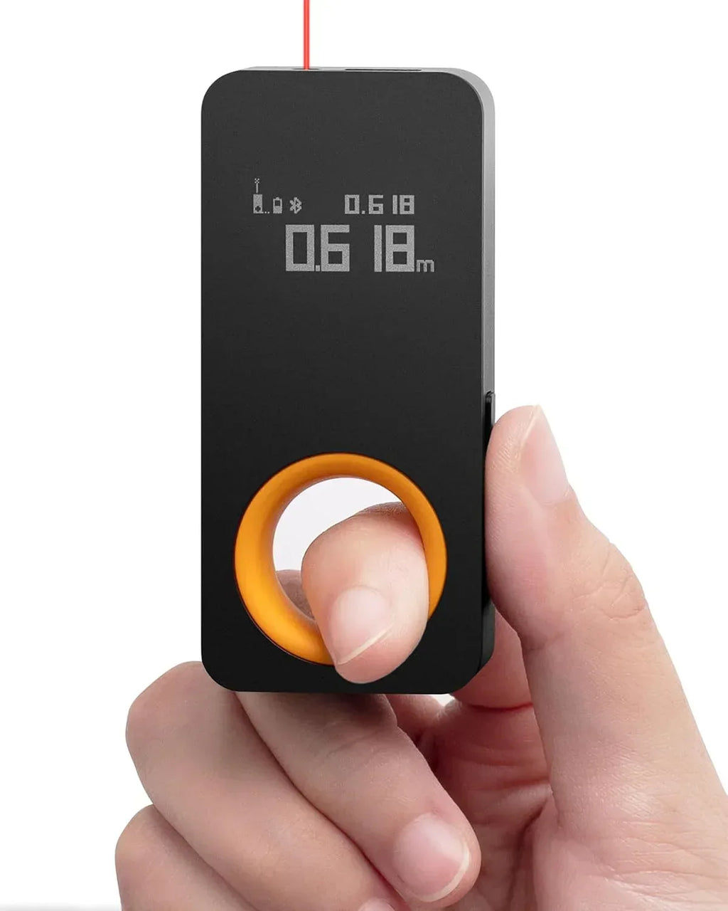 HOTO Laser Measuring Tool, Pocket-Size 98Ft Digital Laser Tape Measure ±2mm Accuracy, USB-C Rechargeable, OLED Display, Ft/M/in Unit Conversion, Real-time Data Sync, Cool Gadgets for Men & Home Use - Unique Gift Market