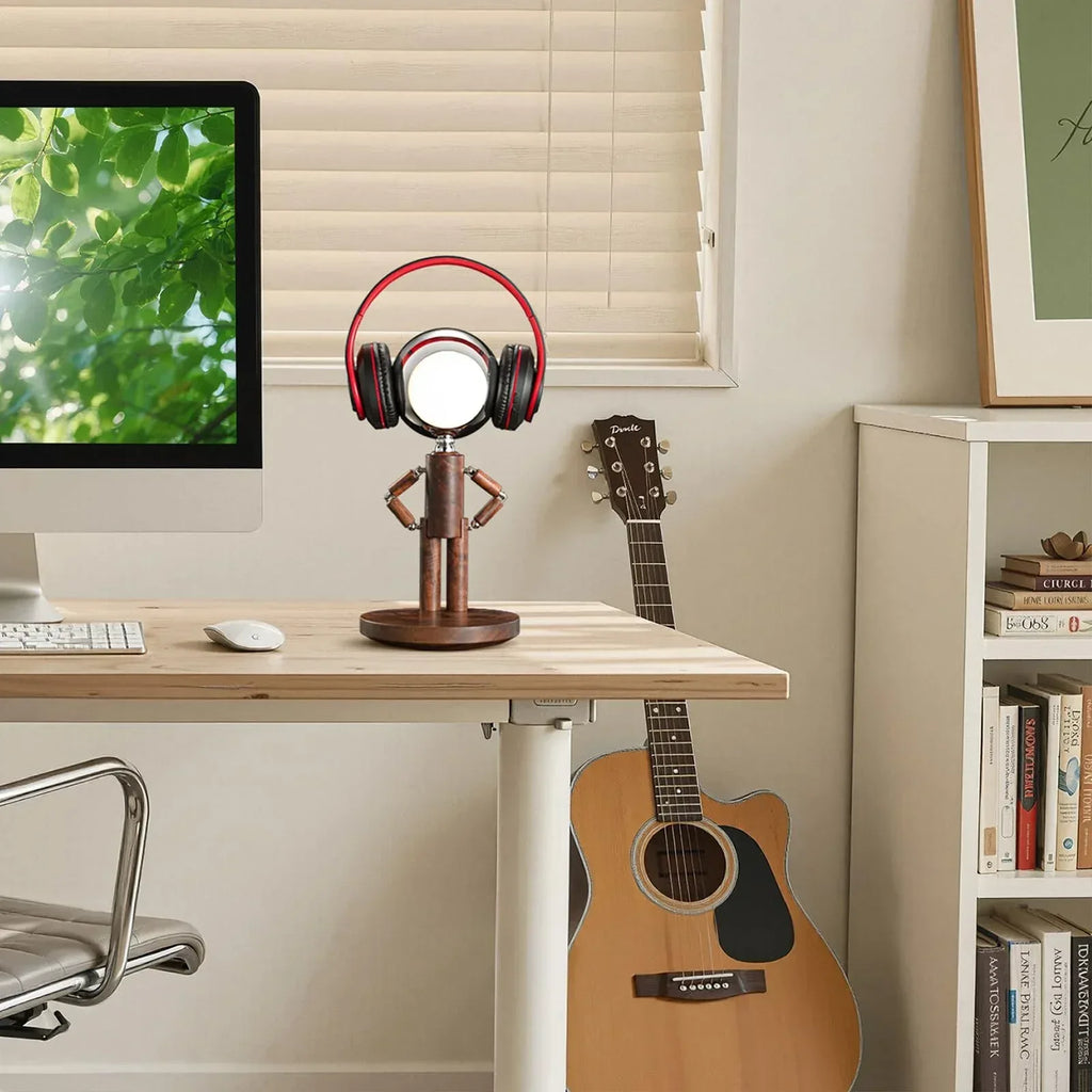 Cordless Table Lamp, Rechargeable Wooden Table Lamp with Touch Control & Adjustable Brightness, Cordless Decorative Bedside Lamp for Bedroom, Home Decor & Unique Gifts, Black Walnut - Unique Gift Market