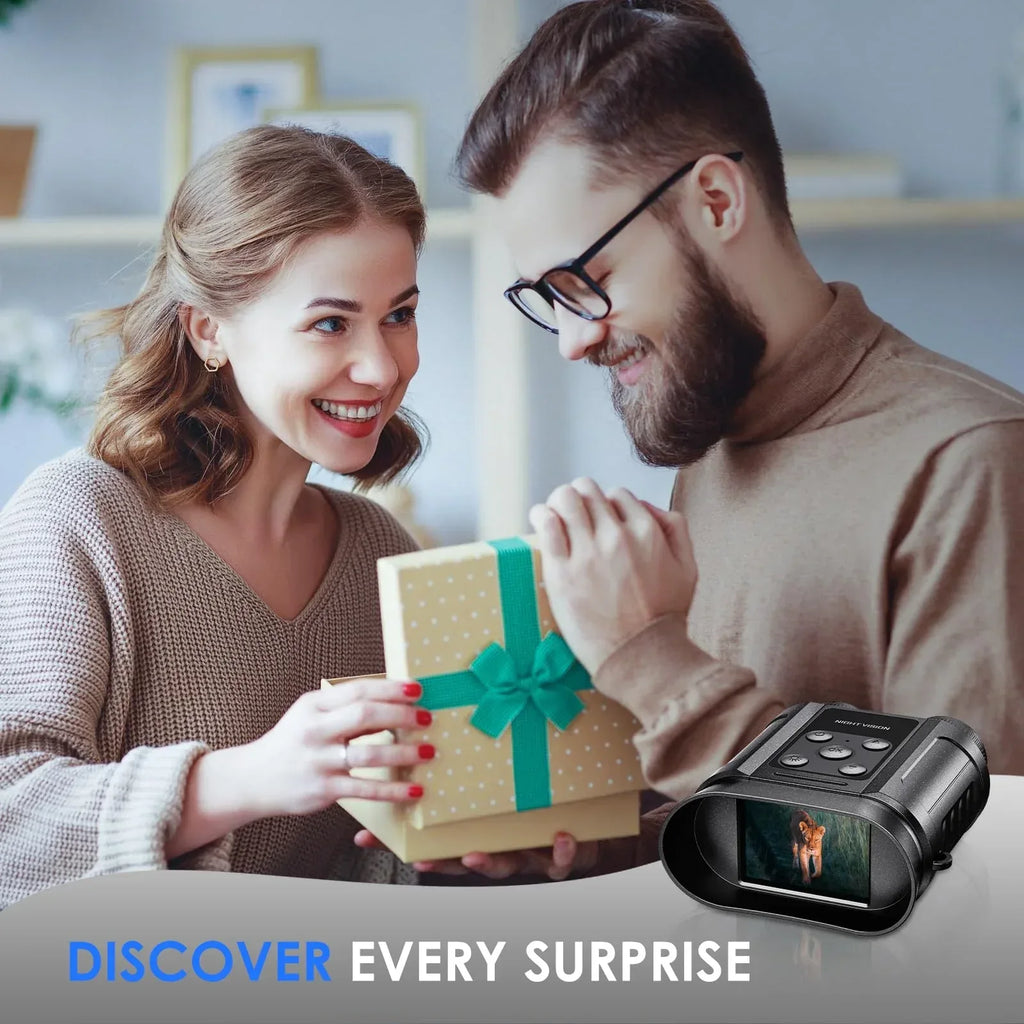 Gifts for Men and Teen Boys,Night Vision Goggles,Compact Night Vision Binoculars,32GB Card Included, Photo/Video Capture,Outdoor Tools for Education, Wildlife Watching,Gifts for Boy,Men,Father - Unique Gift Market