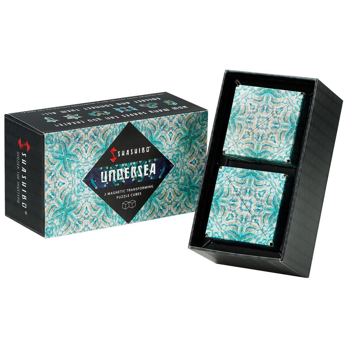 Shashibo Shape Shifting Box - Award-Winning STEM Fidget Toy with Ultra Strong Magnets - Puzzle Cube Transforms Into 100+ Shapes, Perfect Sensory Gift for Kids, Teens, and Adults (Wings) - Unique Gift Market