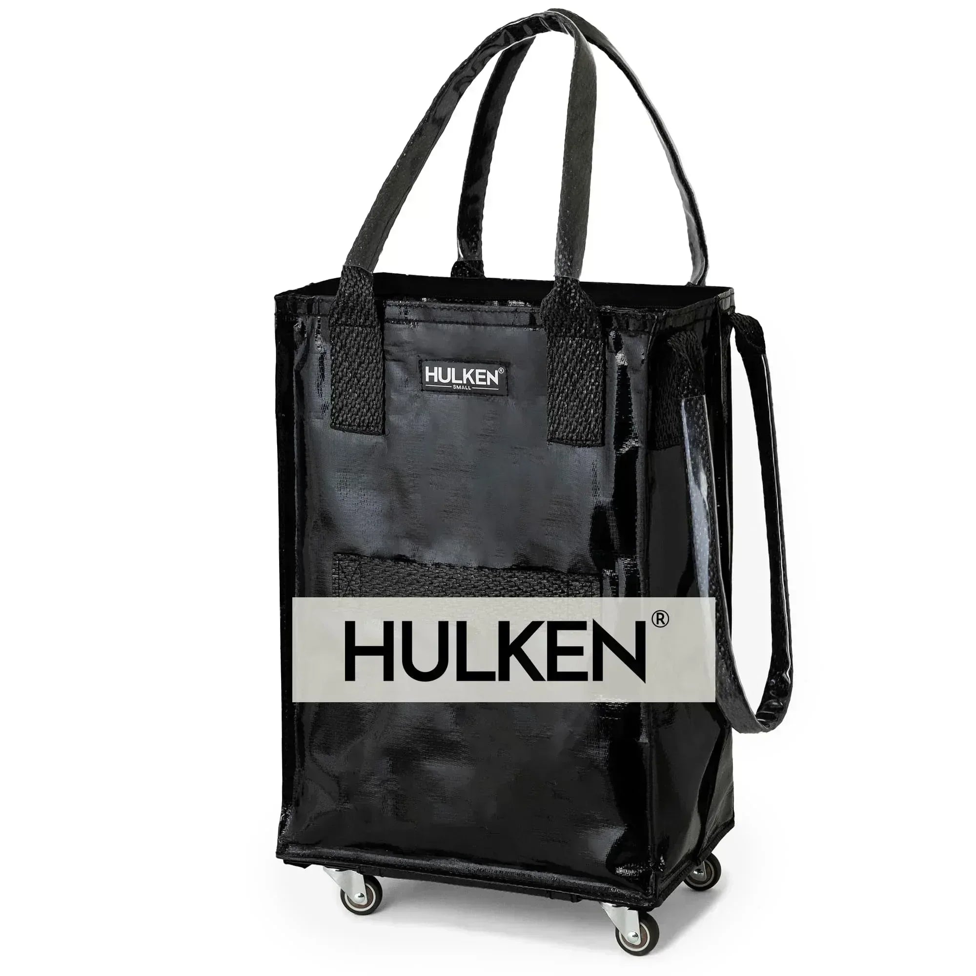 (Medium, Rose Gold) Reusable Grocery Bag On Wheels, Shopping Trolley, Rolling Tote, Zipper Closure, Lightweight, Carries Up to 66 lb, Folds Flat, Unbreakable Handles - Unique Gift Market