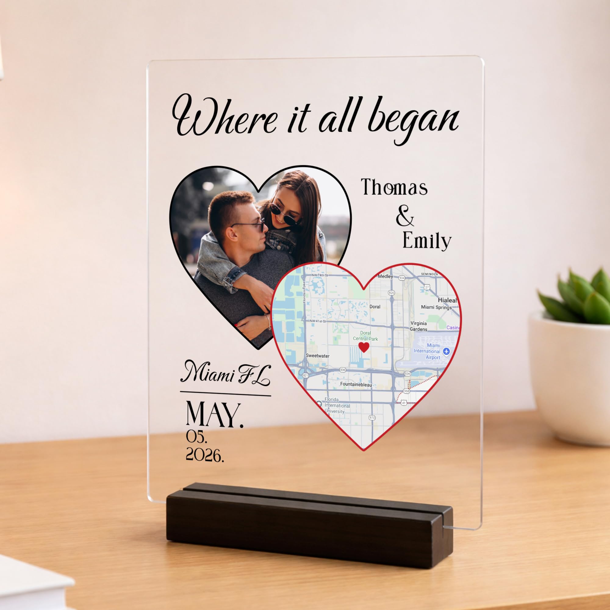 EGD Custom Spotify Plaque for Gifts for Her Him | Choose Your Photo & Song for Customized Gifts for Women Men | Gift for Wife Husband | Gift for Couples (E. Classic Song Plaque)
