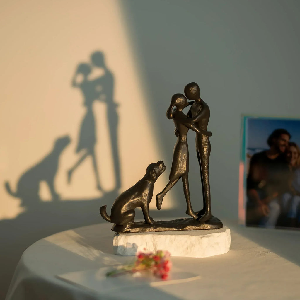 Sziqiqi Anniversary Wedding Gifts for Couple: 6th Anniversary Iron Gifts for Him Her Women Couples - 6 Year Wedding Gift for Christmas Valentines Birthday - Couple Dancing Figurines - Unique Gift Market