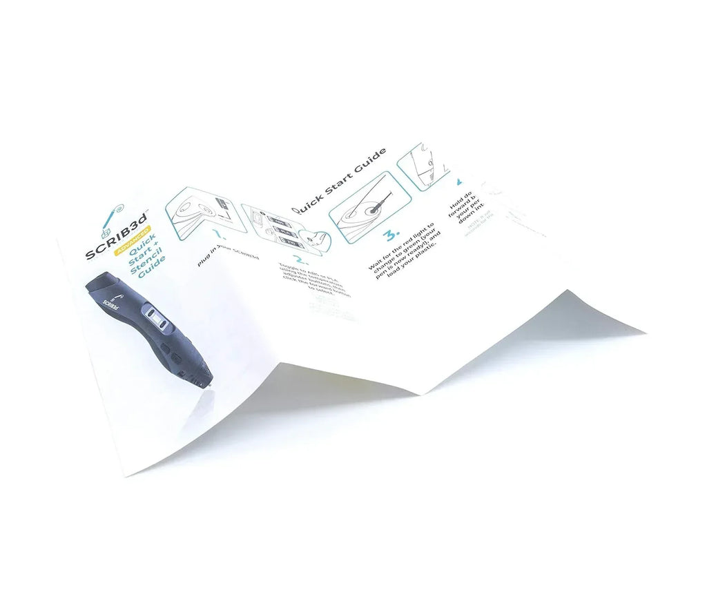 SCRIB3D Advanced 3D Printing Pen with 20 Feet of Filament, Stencil Book, and Project Guide - Unique Gift Market