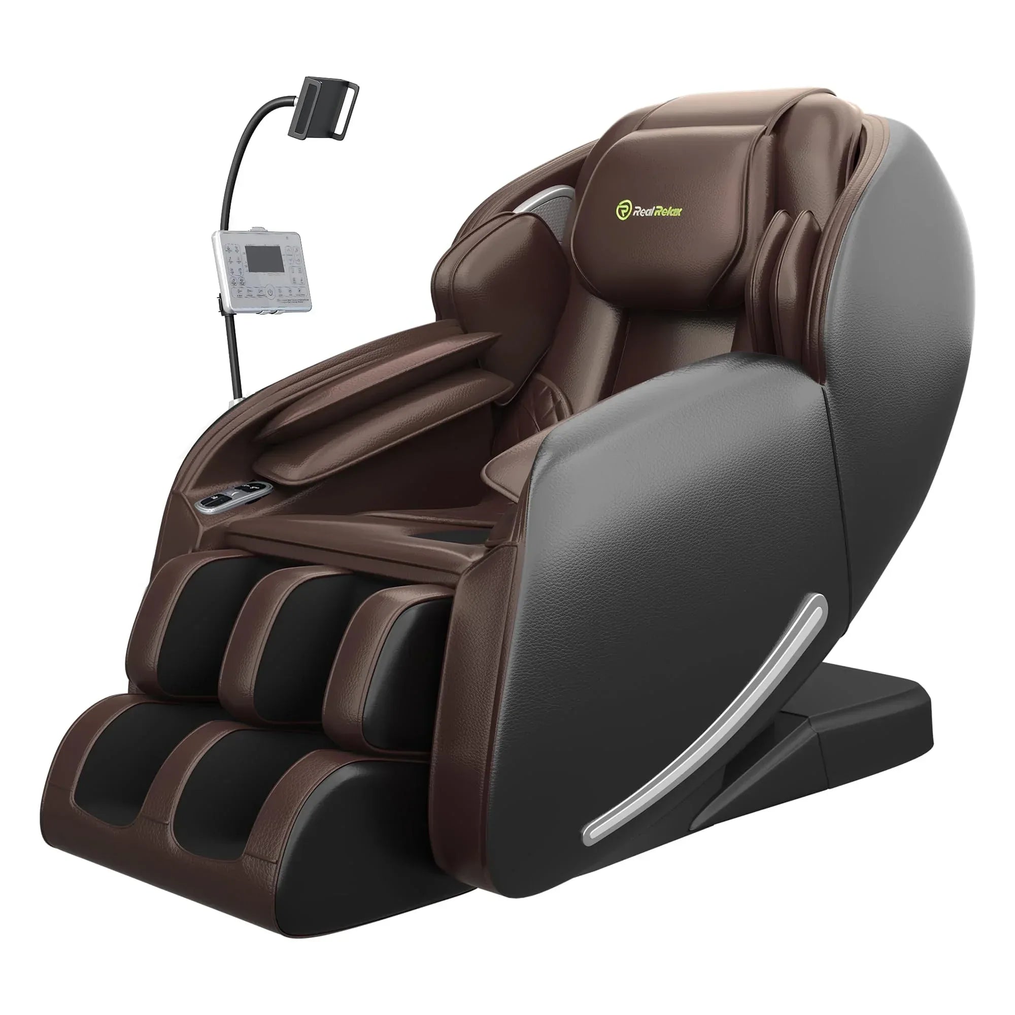 Real Relax 2026 Massage Chair Full Body,Zero Gravity SL-Track Shiatsu Massage Recliner with Upgraded Phone Controller and Holder,APP Control,Child Lock,Pause Button and Led Light,Favor-06,Black - Unique Gift Market