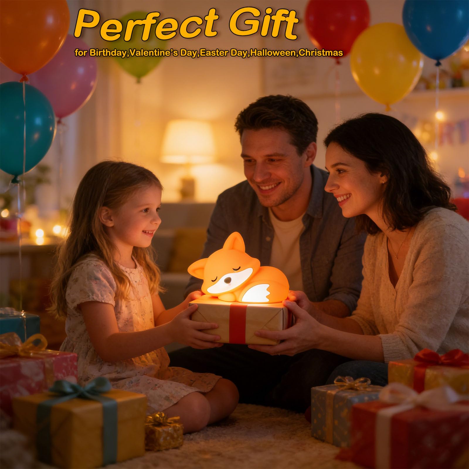 Axolotl Night Light for Kids, Cute Axolotl Lamp Silicone Baby Nursery Night Lamp, Dimmable Squishy Touch Bedside Lamps, Adorable Rechargeable Animal Lamps Gifts Kawaii Room Decor for Kids Girls Boys