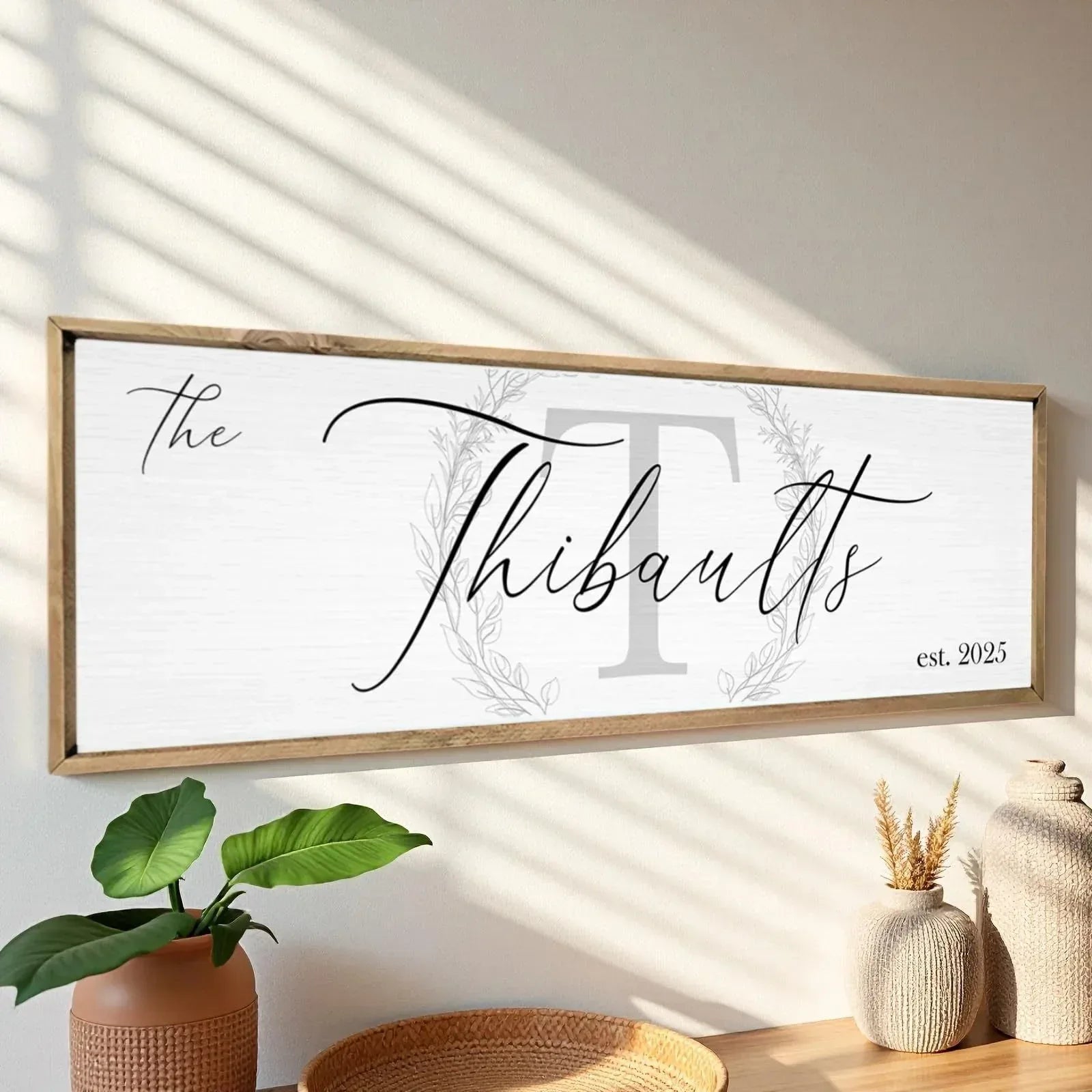 Wedding Gifts for Couples 2026, Custom Wood Wedding Sign for Newlywed, Bridal Shower Gift, Engagement Gift, Personalized Framed Last Name Sign with Established Date for Home - Unique Gift Market