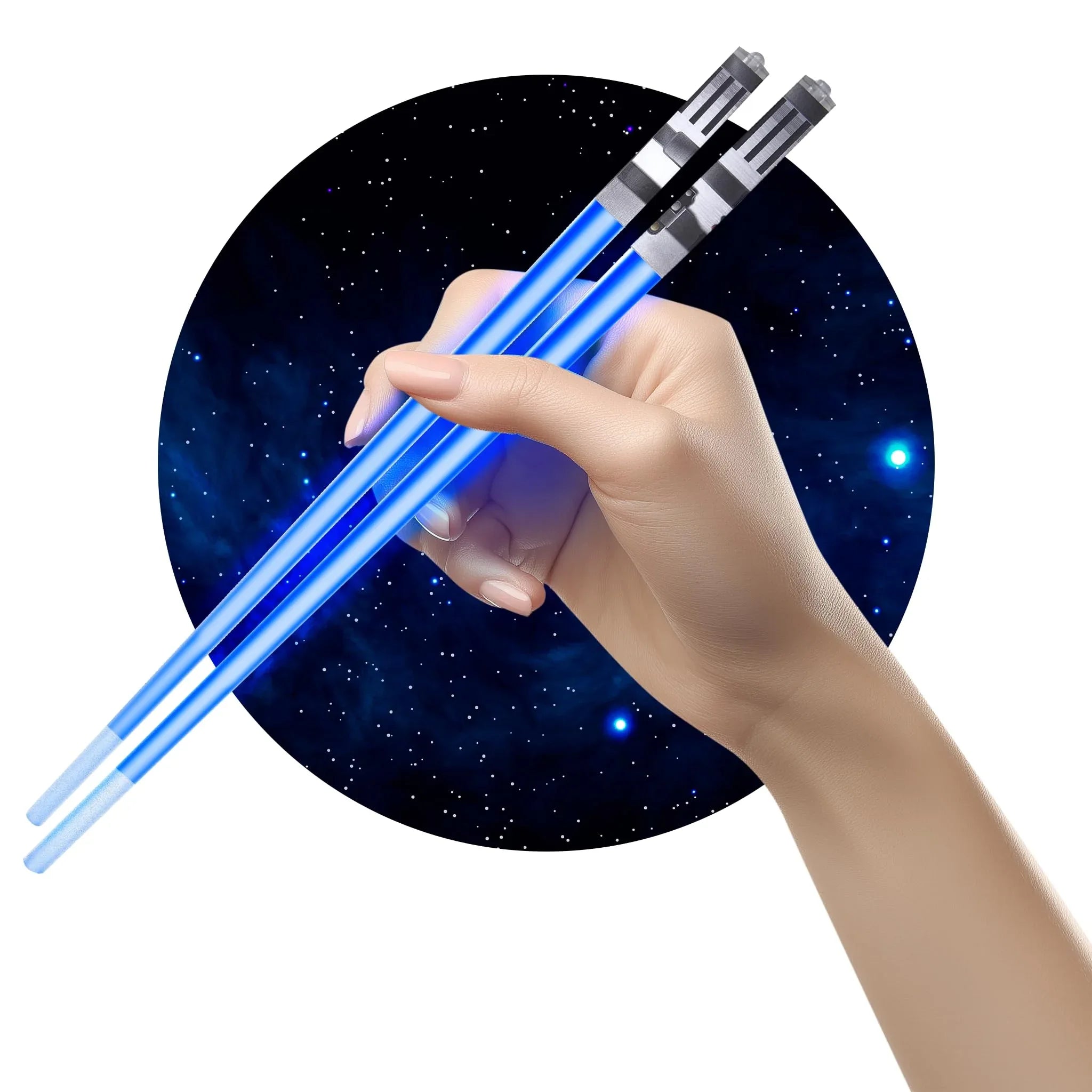 Lightsaber Led Light Up Chopsticks (1 Pair, Blue) - Unique Gift Market