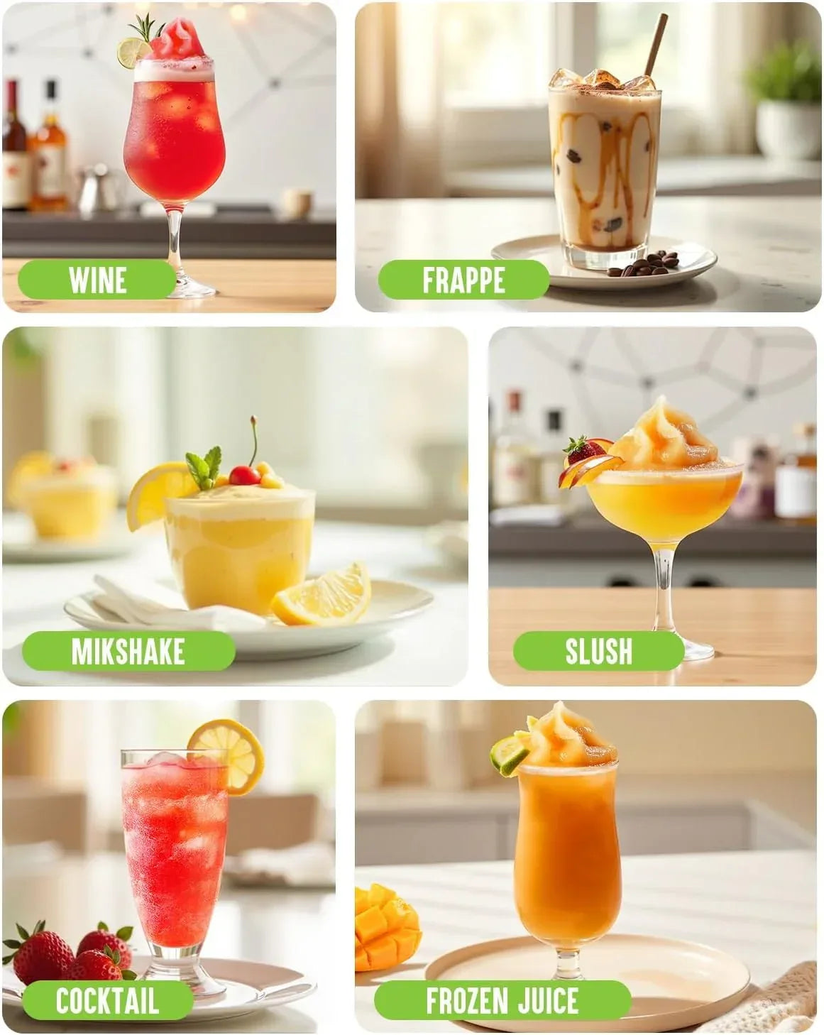 Slushie Machine for Home, No Ice Needed, 68oz Professional Drink & Slushy Machine with FlashChill Technology, Quiet Operation, LED Display, Frozen Margaritas, Frappés, Milkshake, and More - Unique Gift Market