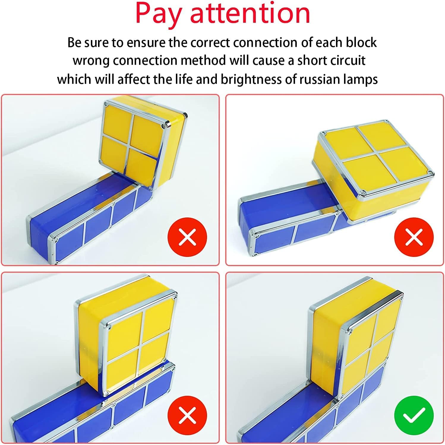 Tangram Stackable Night Light, AVEKI LED 7 Colors Induction Interlocking Desk Lamp 3D DIY Magic Blocks Puzzles Toy for Bedroom Home Decor Ideal Gift for Birthday (US Plug)