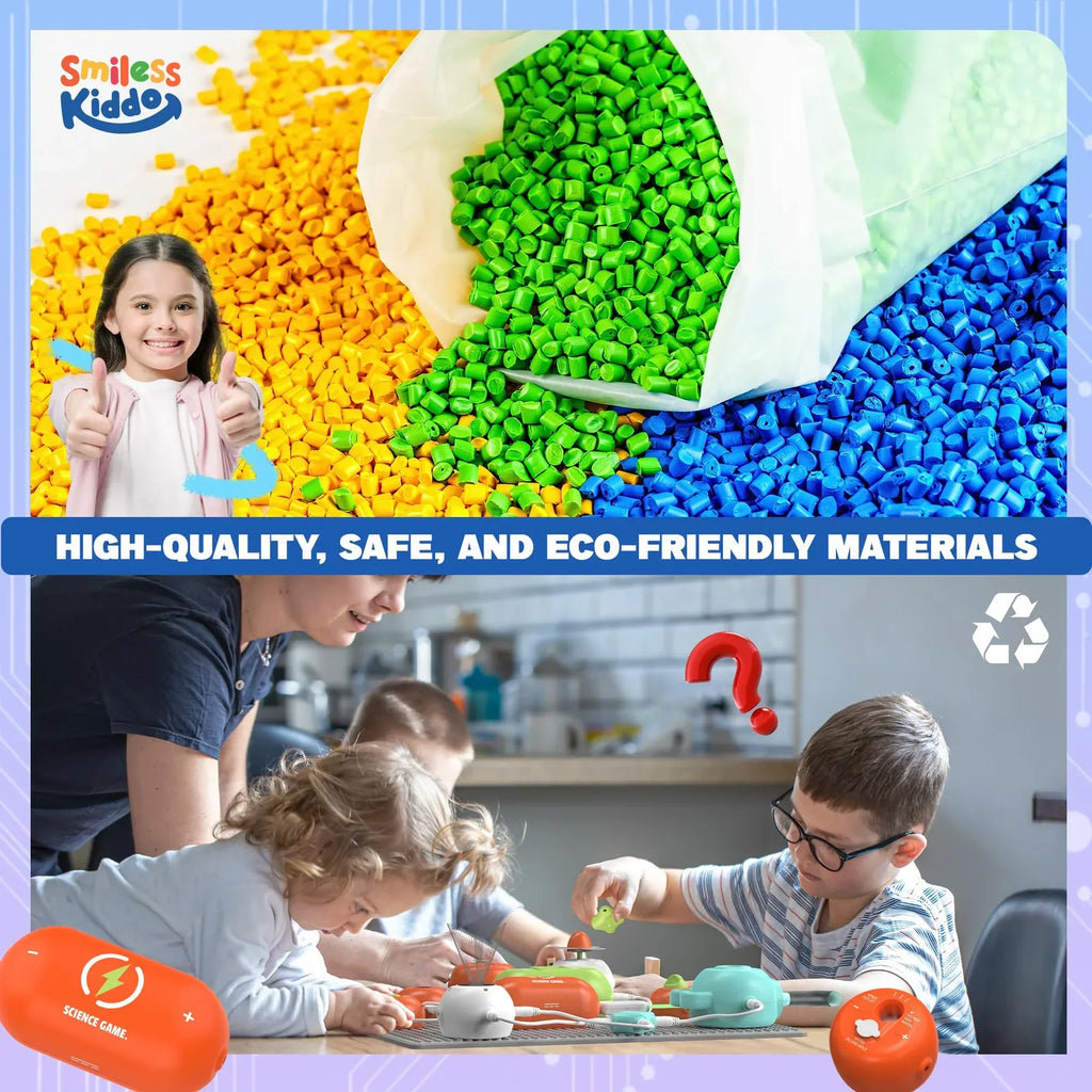 Science Kits for Kids - STEM Kits for Kids, Electronics Exploration Kit, Over 420 Projects, 35 Circuit Parts, STEM Educational Toy Gifts for Kid Boys Girls Ages 3 4 5 6 7 8 9 10 11 12 - Unique Gift Market
