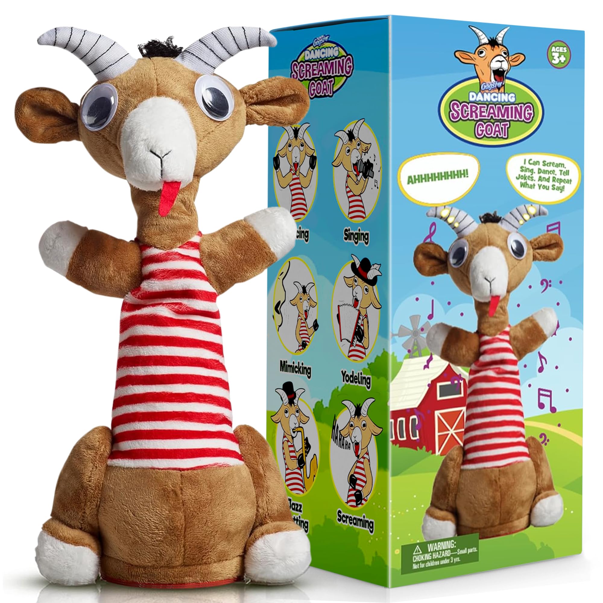 Gagster Dancing Hot Dog - Sings, Yodels, Tells Jokes - Funny Talking Decor Toy for Kids & Adults
