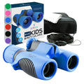 Think Peak Blue Binoculars Science Toy for Kids Ages 3-12 Years - Real Compact Outdoor Adventure & STEM Educational Nature Hiking Explorer for Bird Watching, Camping Children’s Birthday Gift - Unique Gift Market