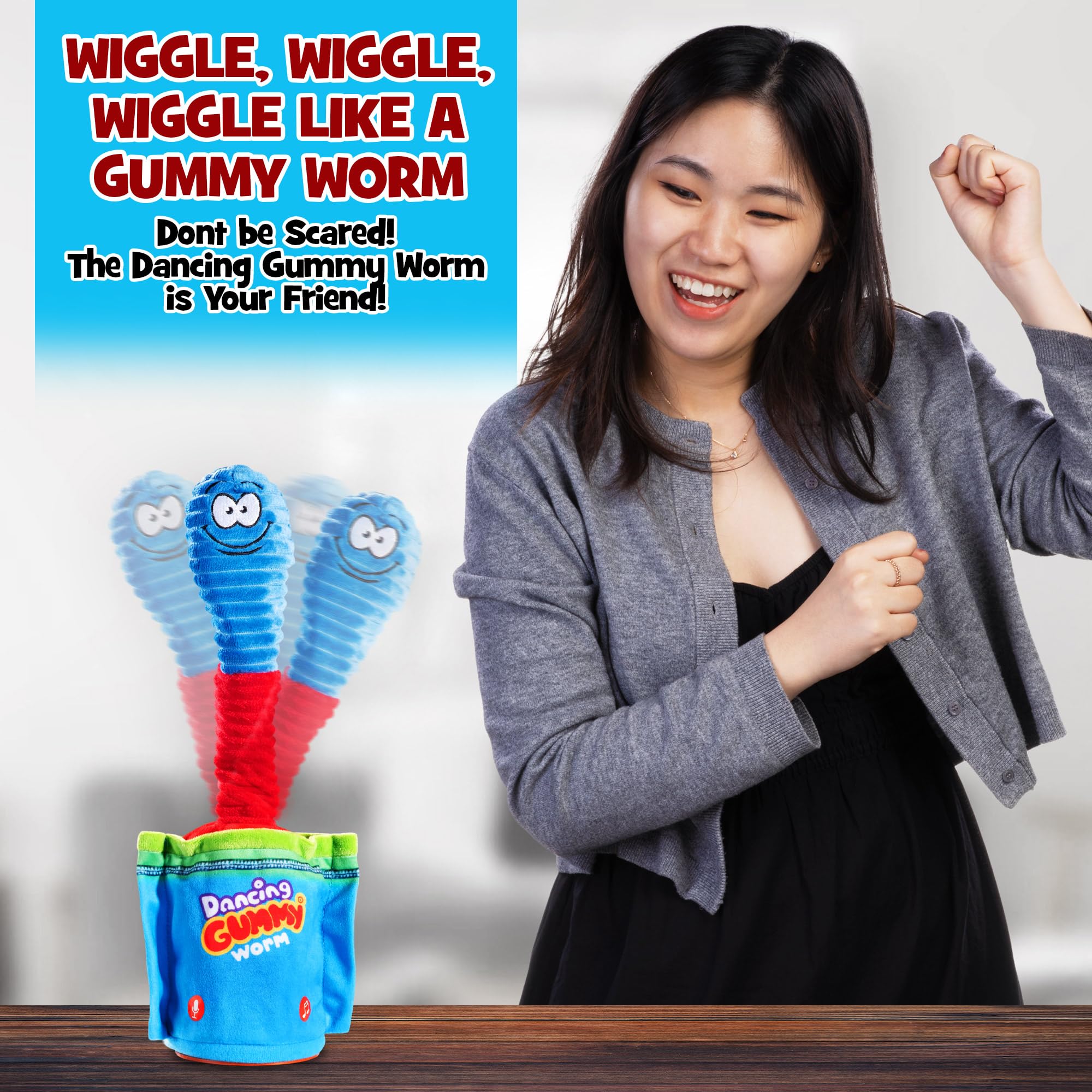 Gagster Dancing Hot Dog - Sings, Yodels, Tells Jokes - Funny Talking Decor Toy for Kids & Adults