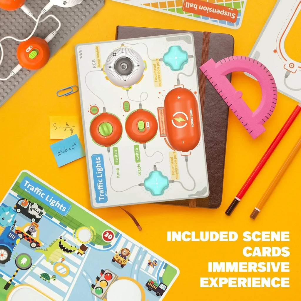 Science Kits for Kids - STEM Kits for Kids, Electronics Exploration Kit, Over 420 Projects, 35 Circuit Parts, STEM Educational Toy Gifts for Kid Boys Girls Ages 3 4 5 6 7 8 9 10 11 12 - Unique Gift Market