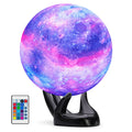 BRIGHTWORLD Moon Lamp Galaxy Lamp 5.9 inch 16 Colors LED 3D Moon Light, Remote & Touch Control Moon Night Light Christmas Gifts for Girls Boys Kids Women Birthday（Wooden Base）