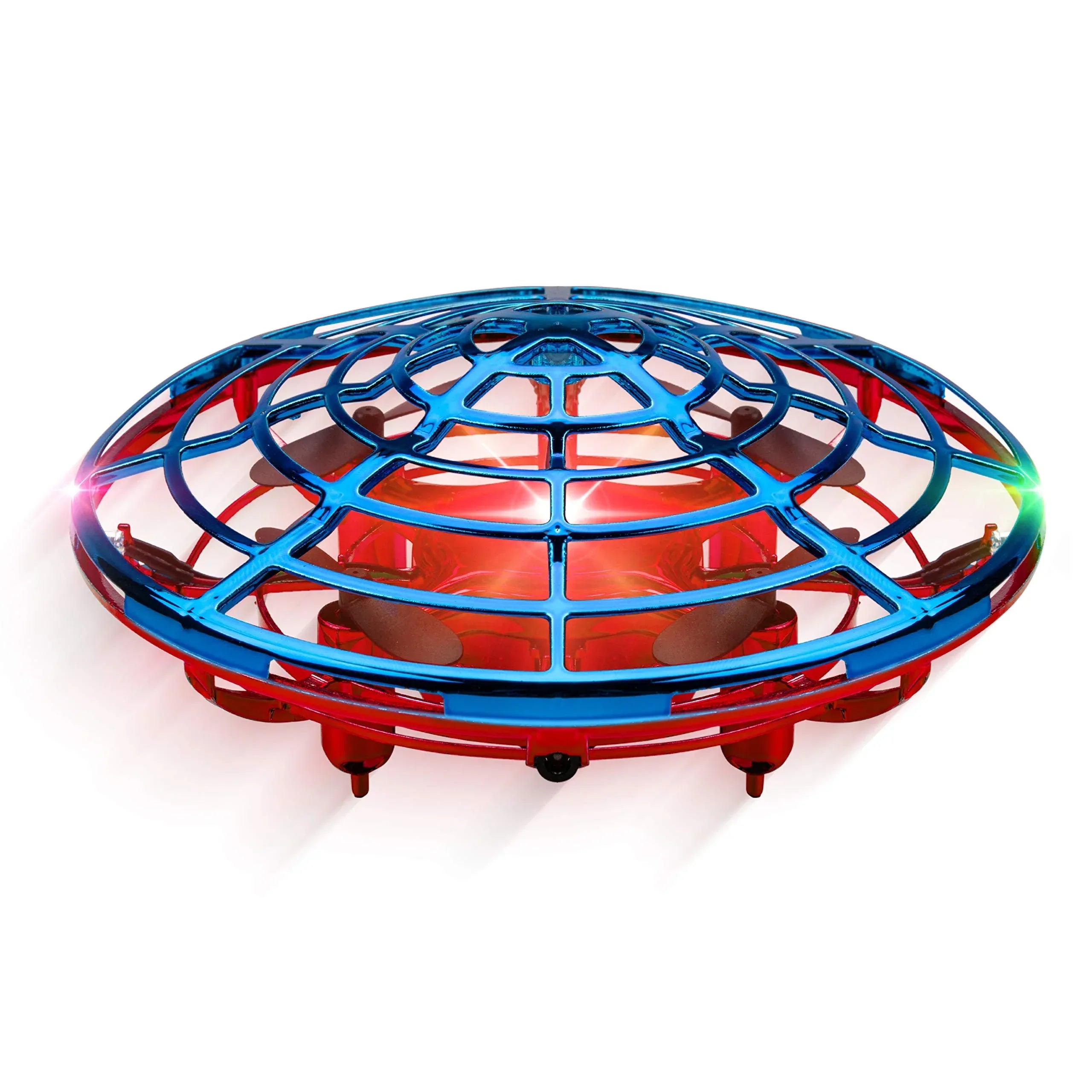 Force1 Scoot Hand Operated Drone for Kids or Adults - Hands Free Motion Sensor Mini Drones, Easy LED Indoor Rechargeable UFO Toy Flying Orb Ball Drone Toys for Boys and Girls (Blue) - Unique Gift Market