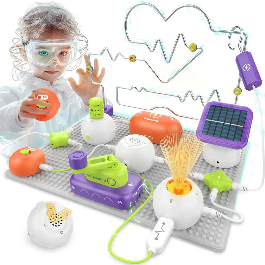 Science Kits for Kids - STEM Kits for Kids, Electronics Exploration Kit, Over 420 Projects, 35 Circuit Parts, STEM Educational Toy Gifts for Kid Boys Girls Ages 3 4 5 6 7 8 9 10 11 12 - Unique Gift Market