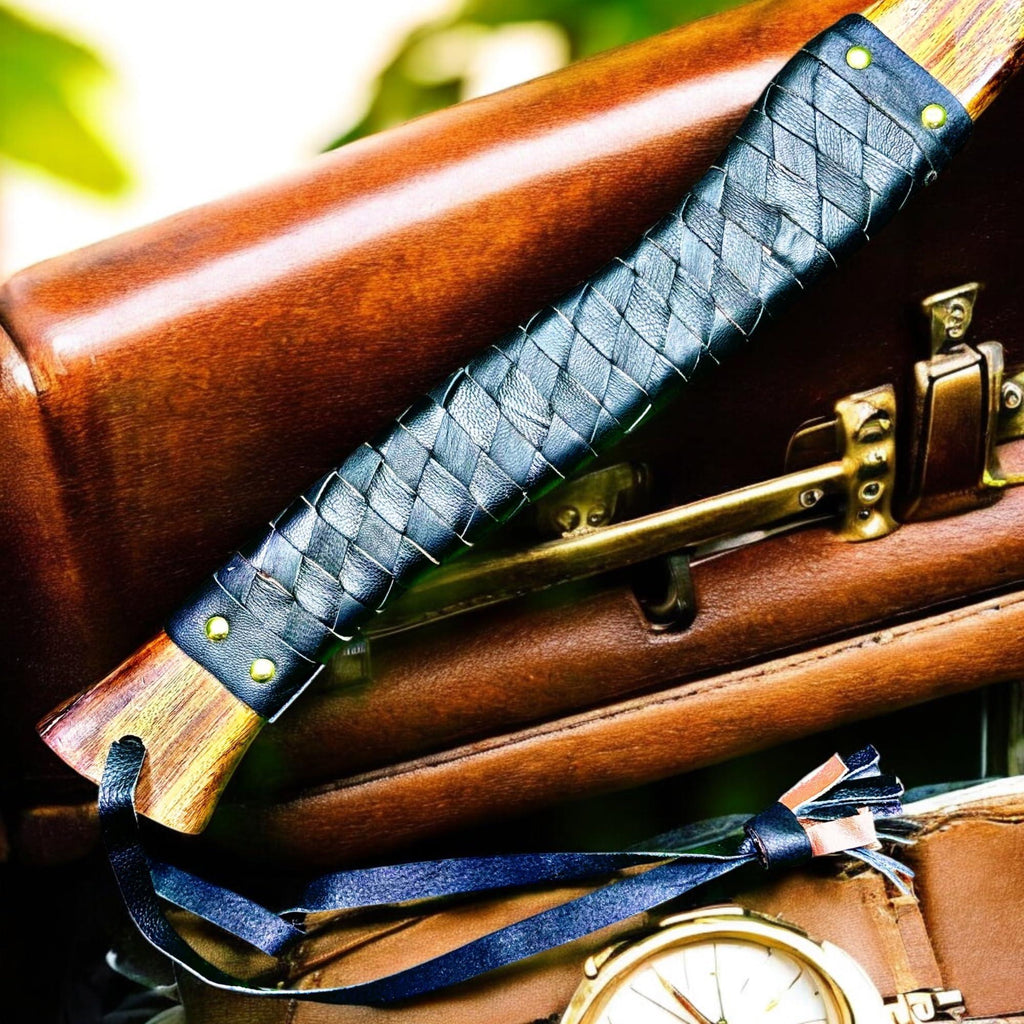 Poshland AX-7001 Custom Gift Forged Carbon Steel Viking Axe with Rose Wood Shaft, Double Edge Axe - Unique Gift Market
