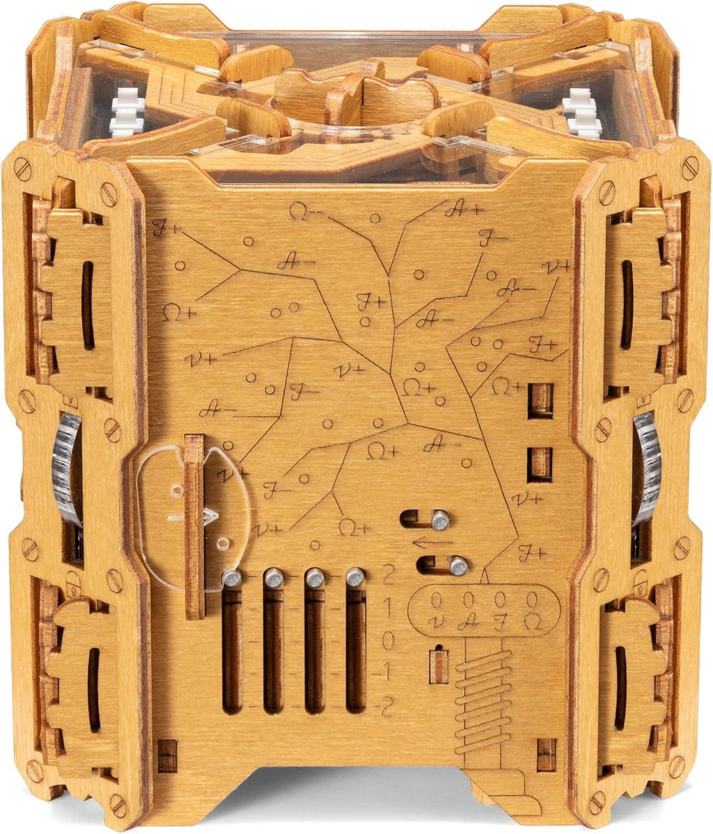 Tesla Box - Electronic Puzzle Box - Escape Room Game in a Box - Brain Teaser - 3D Wooden Puzzle for Adults - Money Puzzle Box for Cash Gift - Birthday GiftBox MoneyBox - Unique Gift Market