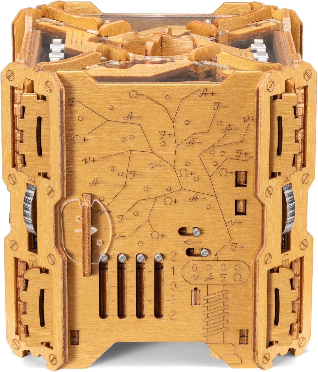 Tesla Box - Electronic Puzzle Box - Escape Room Game in a Box - Brain Teaser - 3D Wooden Puzzle for Adults - Money Puzzle Box for Cash Gift - Birthday GiftBox MoneyBox - Unique Gift Market