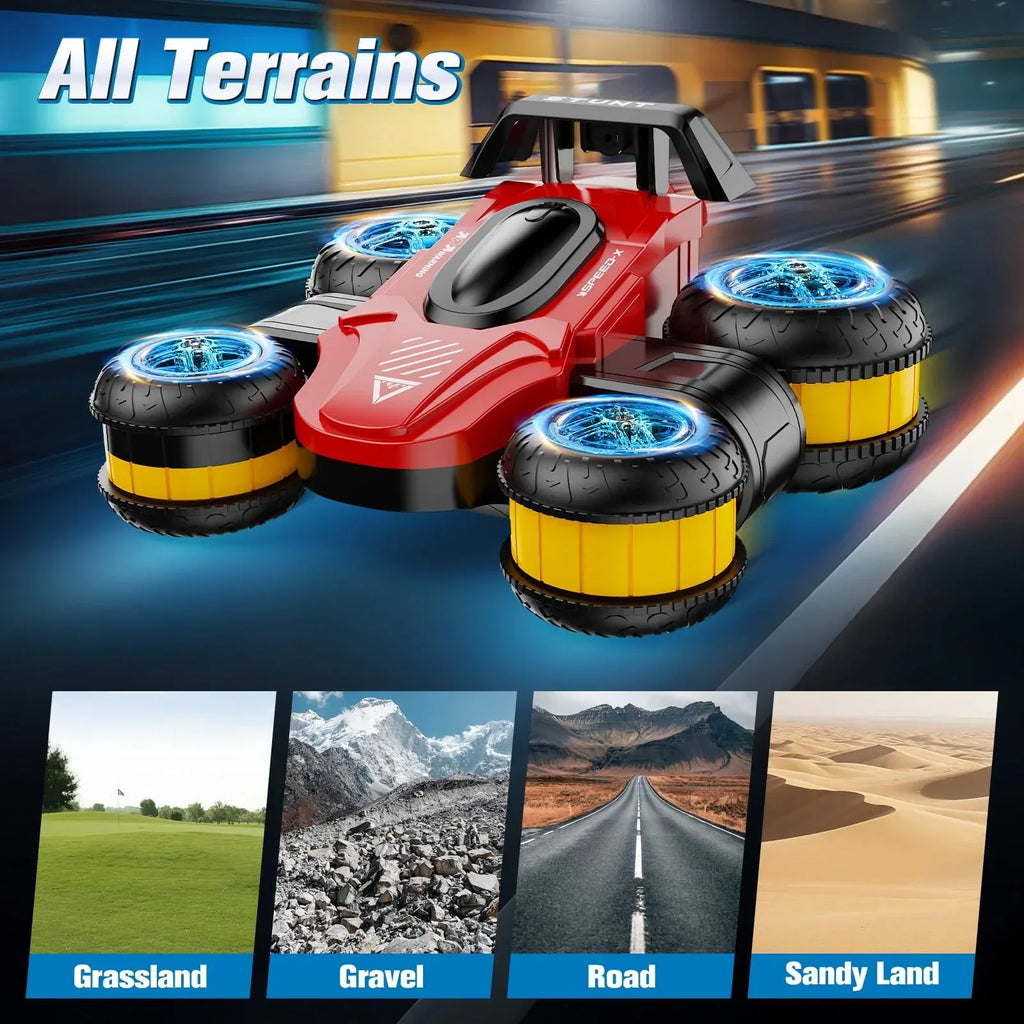 High Speed Drift Remote Control Stunt Deformation Car, Birthday Gifts, for Boys and Girls 4-16 Years Old (Blue) - Unique Gift Market