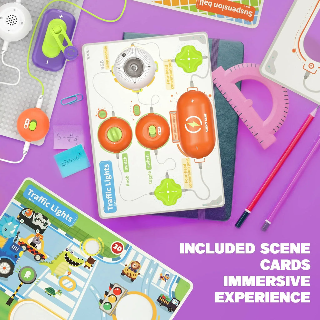 Science Kits for Kids - STEM Kits for Kids, Electronics Exploration Kit, Over 420 Projects, 35 Circuit Parts, STEM Educational Toy Gifts for Kid Boys Girls Ages 3 4 5 6 7 8 9 10 11 12 - Unique Gift Market