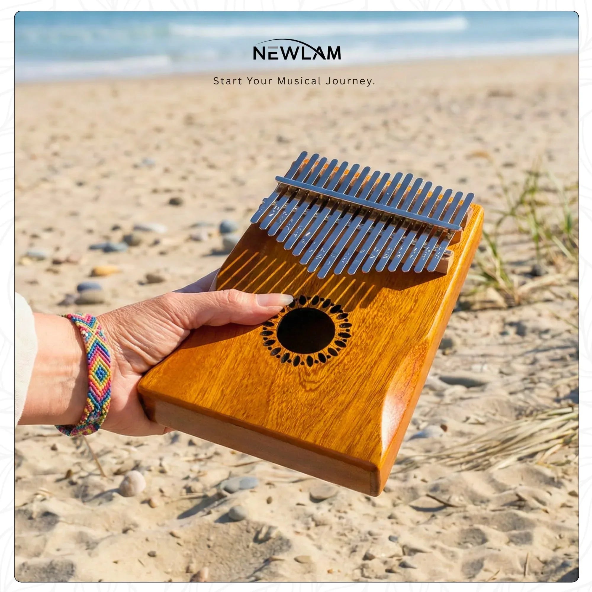 Kalimba Thumb Piano 17 Keys, Portable Mbira Finger Piano Gifts for Kids and Adults Beginners - Unique Gift Market