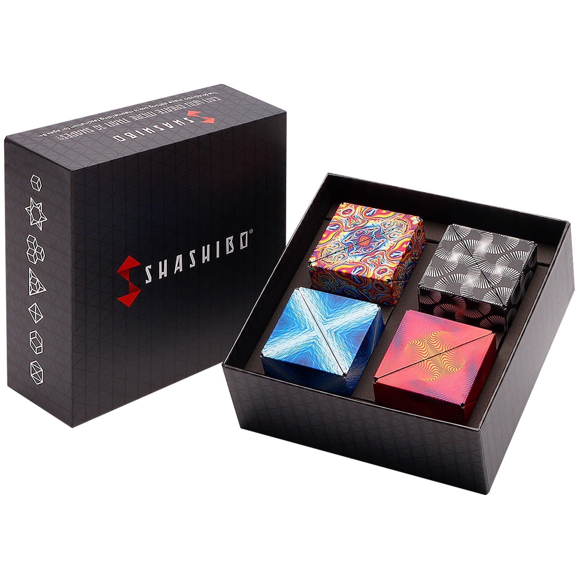 Shashibo Shape Shifting Box - Award-Winning STEM Fidget Toy with Ultra Strong Magnets - Puzzle Cube Transforms Into 100+ Shapes, Perfect Sensory Gift for Kids, Teens, and Adults (Wings) - Unique Gift Market