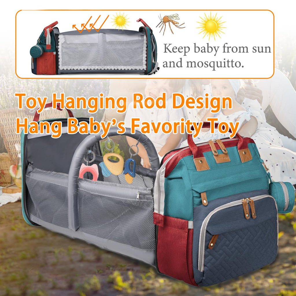 Baby Diaper Bags with Changing Station, Waterproof Diaper Bag Backpack for Moms Dads with USB Charging Port, Baby Shower Gifts, Large Capacity diaper backpack, Grey