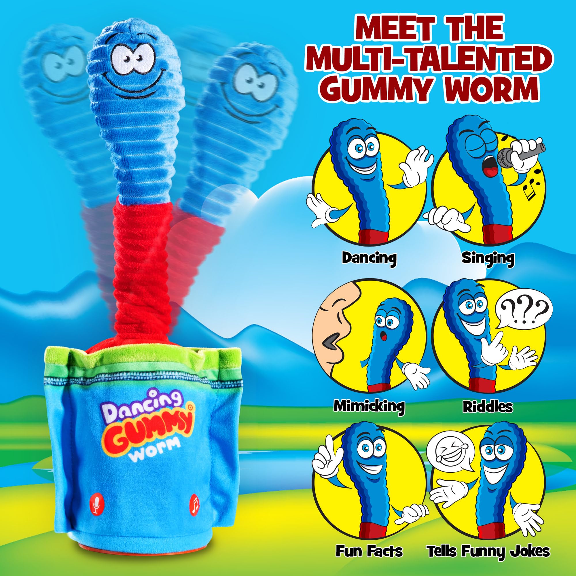 Gagster Dancing Hot Dog - Sings, Yodels, Tells Jokes - Funny Talking Decor Toy for Kids & Adults