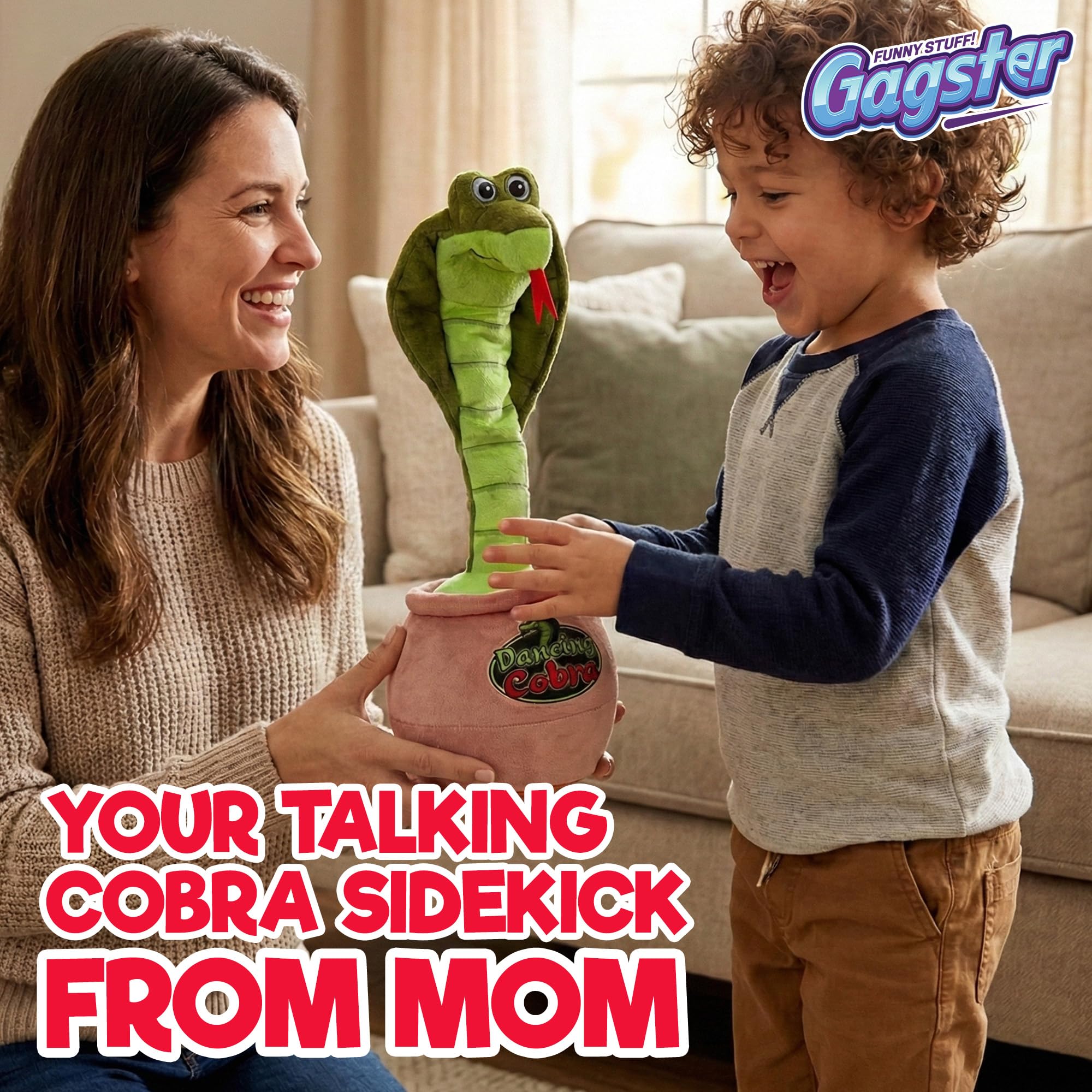 Gagster Dancing Hot Dog - Sings, Yodels, Tells Jokes - Funny Talking Decor Toy for Kids & Adults