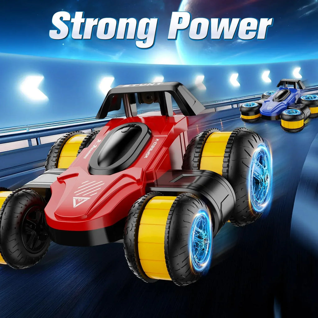 High Speed Drift Remote Control Stunt Deformation Car, Birthday Gifts, for Boys and Girls 4-16 Years Old (Blue) - Unique Gift Market