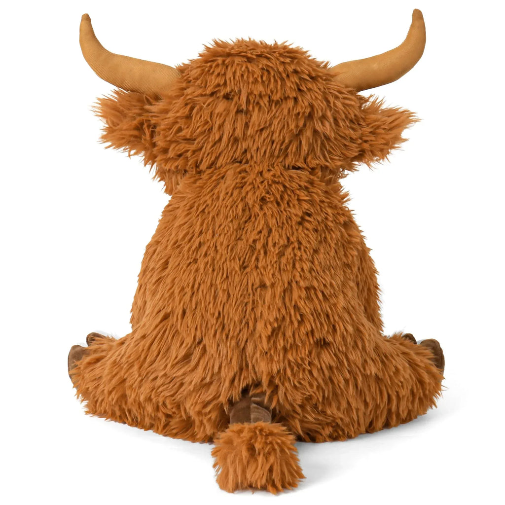 Wepop 5lbs Highland Cow Weighted Stuffed Animals, 22in Giant Highland Cow Gift Plush Toy,Adorable Stuffed Animal for Kids and Adults Highland Cattle Plushie Pillow Decor - Unique Gift Market
