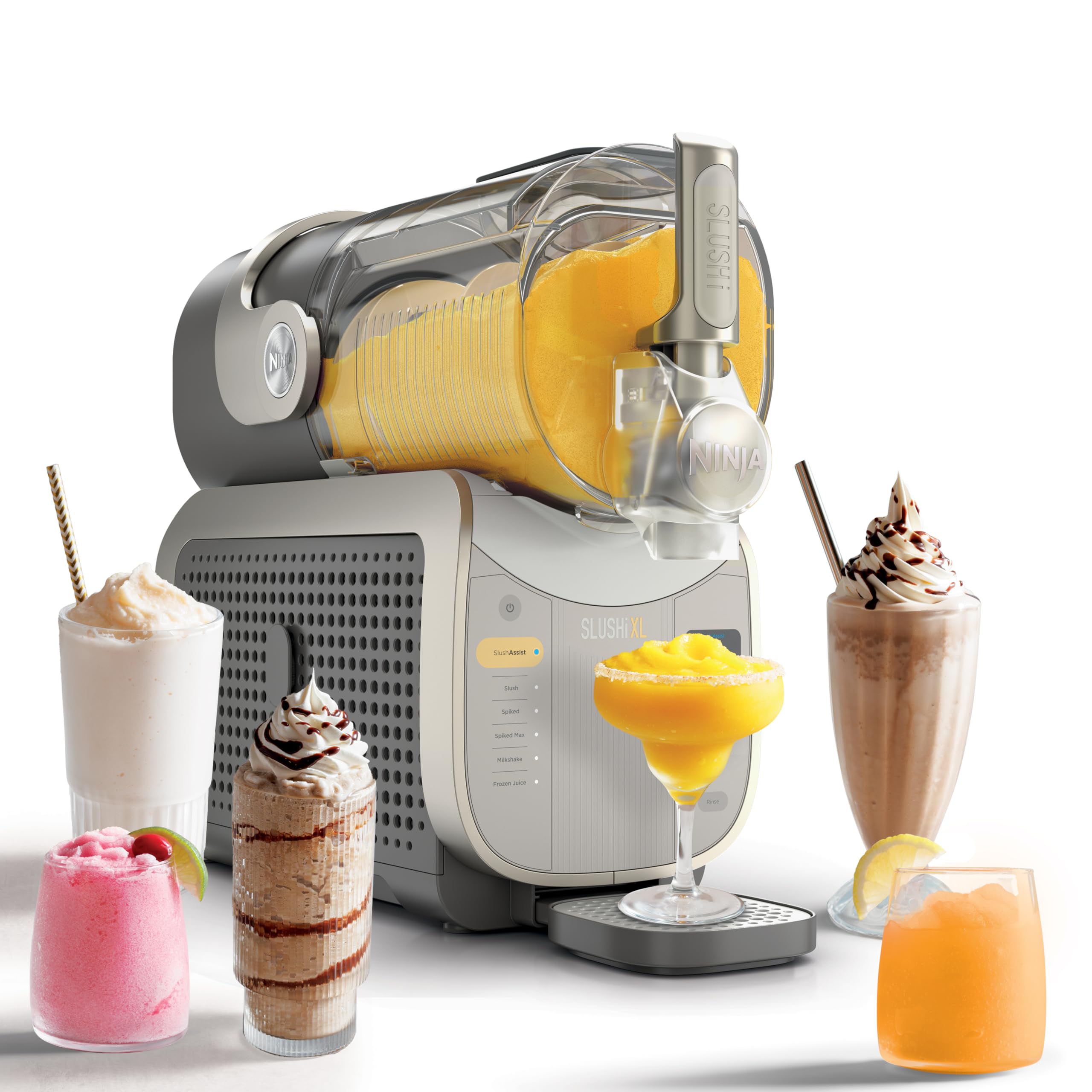 Ninja SLUSHi Max XXL Smart Frozen Drink Maker | Top Performance & Smart Technology, Party-Size 150oz Capacity, No Ice Needed, 6 Programs, Ideal Temp & Texture up to 12 hours | Peach FS605