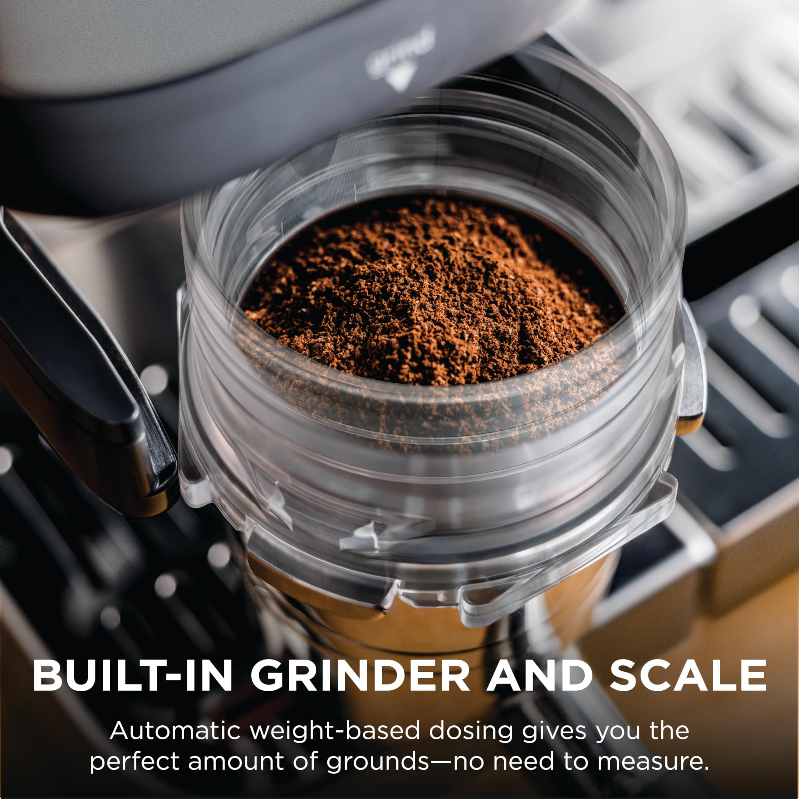 Ninja Luxe Café 3-in-1 Espresso, Drip Coffee and Cold Brew Machine | Integrated Coffee Grinder, Milk Frother, Assisted Tamper & Built-In Espresso Accessory Storage | Stainless Steel | ES601