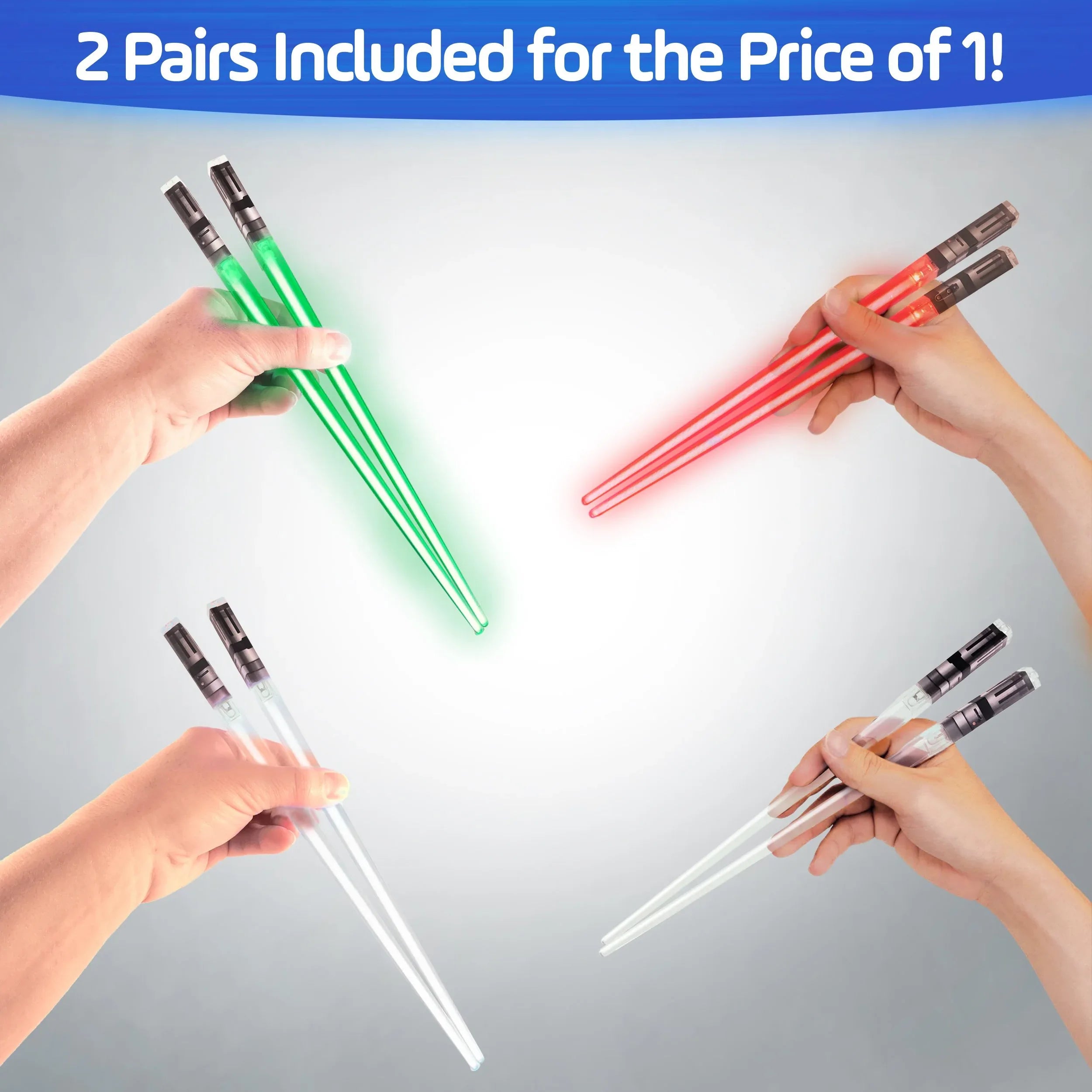 Lightsaber Led Light Up Chopsticks (1 Pair, Blue) - Unique Gift Market