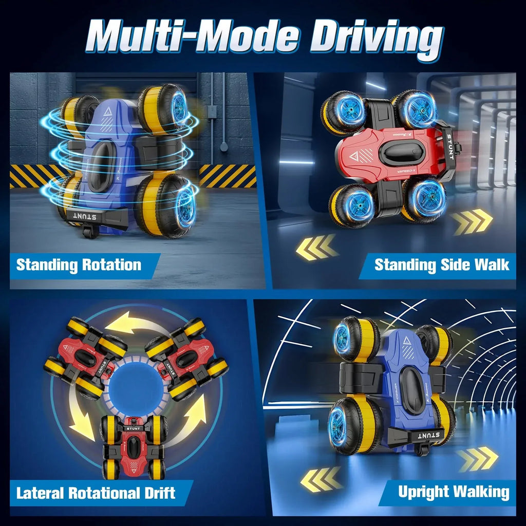 High Speed Drift Remote Control Stunt Deformation Car, Birthday Gifts, for Boys and Girls 4-16 Years Old (Blue) - Unique Gift Market