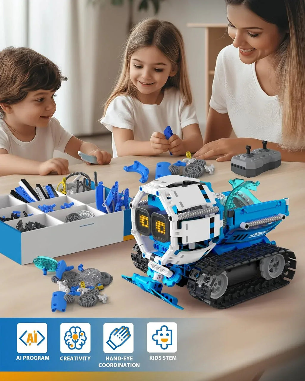 5 in 1 STEM Robot Building Toys for Boys Age 8-13, 494PCS Remote & App-Controlled Set Educational Coding Toy, Kids DIY Sound & Light Interactive Science Sets, Gift for Boys Girls 10-12 - Unique Gift Market